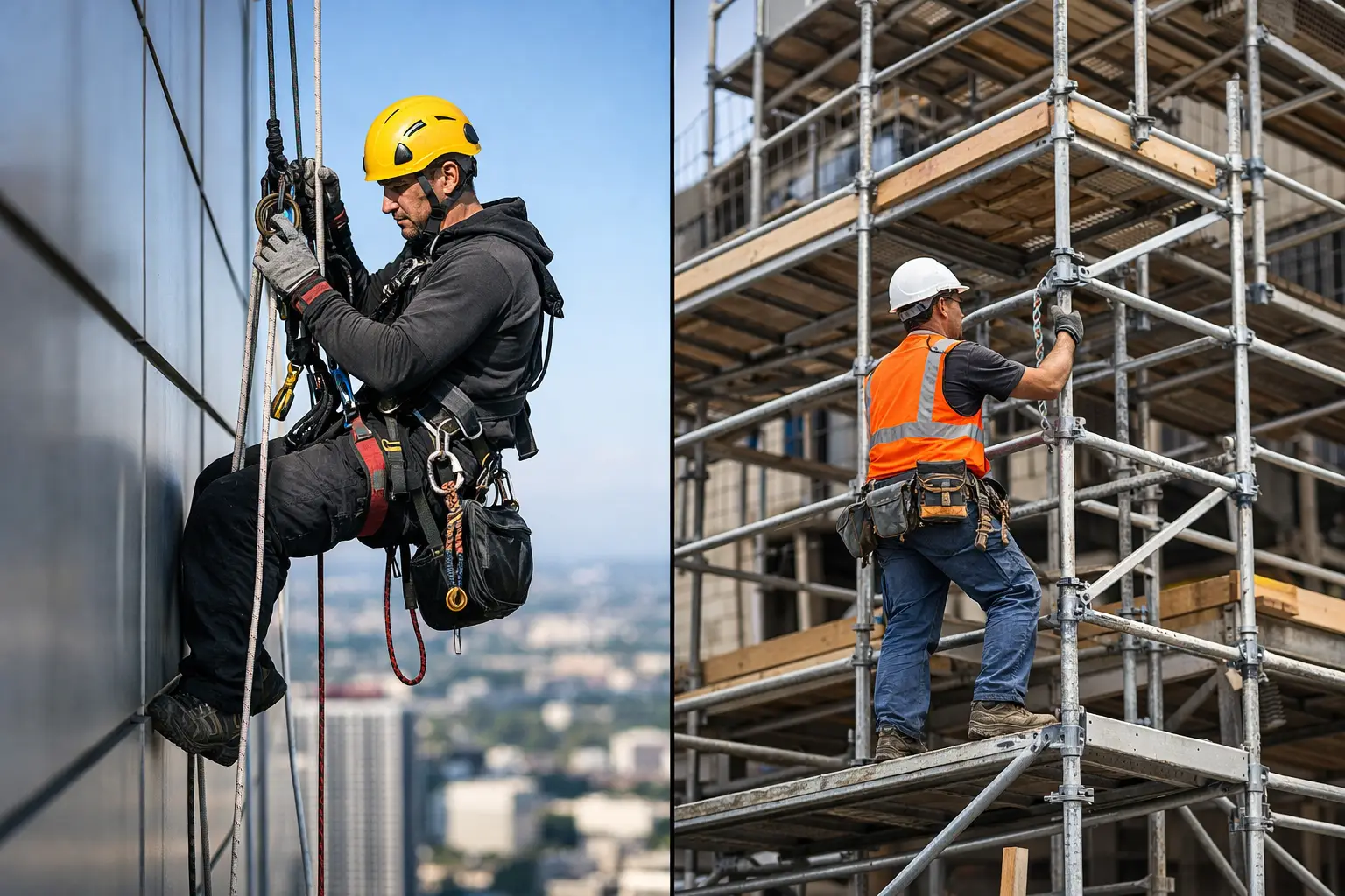 Rope Access vs Scaffolding: Which Fits? Rope Access vs Scaffolding: Which Fits?
