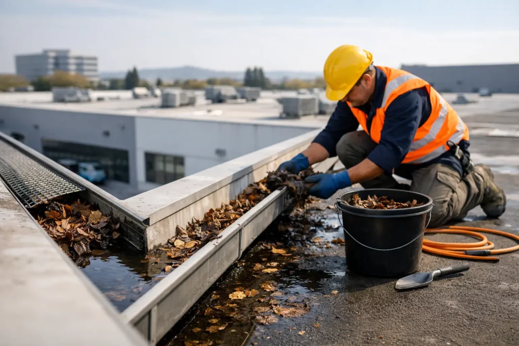 Roof Gutter Maintenance for Commercial Sites