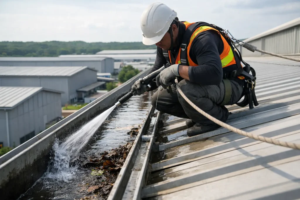 Industrial Roof Gutter Cleaning Johor Done Right