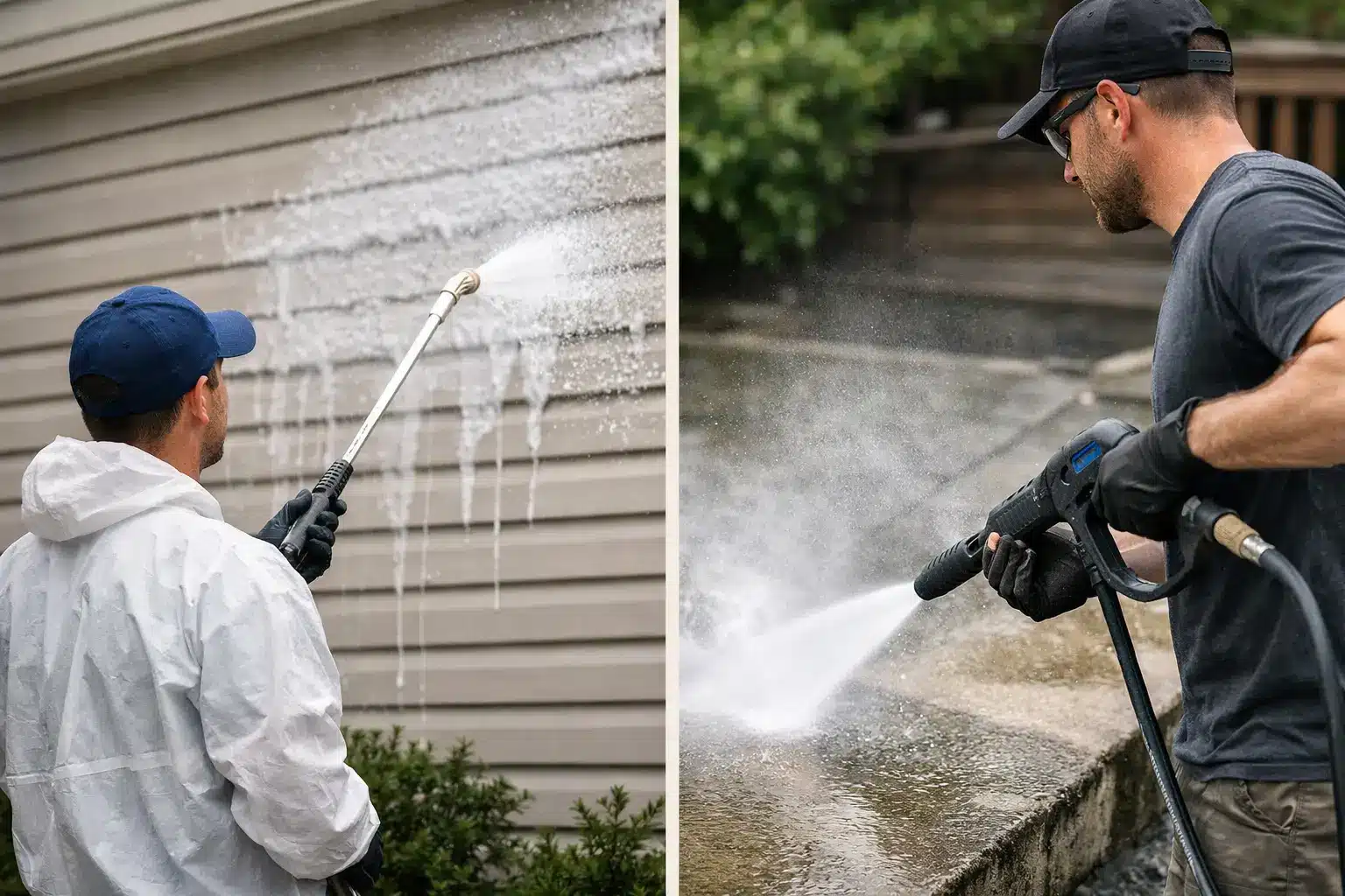 Soft Washing vs Pressure Washing: Which Fits? Soft Washing vs Pressure Washing: Which Fits?